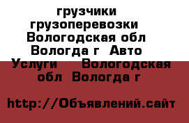 грузчики   грузоперевозки  - Вологодская обл., Вологда г. Авто » Услуги   . Вологодская обл.,Вологда г.